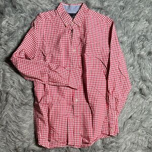 Tommy Hilfiger Red Checkered Men's Shirt